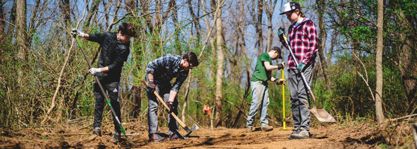Mountain bike on sale trail construction