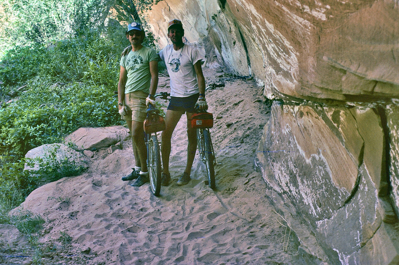 "teve & Ken, Turkey Pen Ruin Rail, Grand Gulch, Utah"