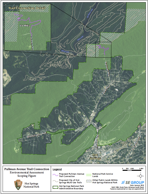 "Pullman Avenue extension scoping map."