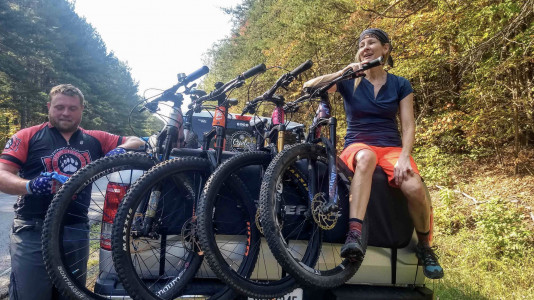 Mary-Anne Swanstrom Shutting Mountain Bikes