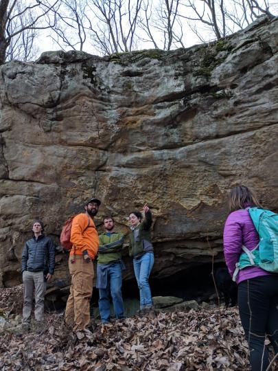 IMBA Trail Solutions walking the site with several community groups.