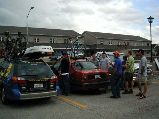 Rich Edwards, IMBA, TCC, Trail Care Crew, parking lot