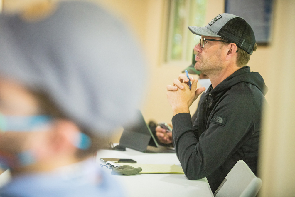 Stakeholder listening at a Trail Accelerator Workshop