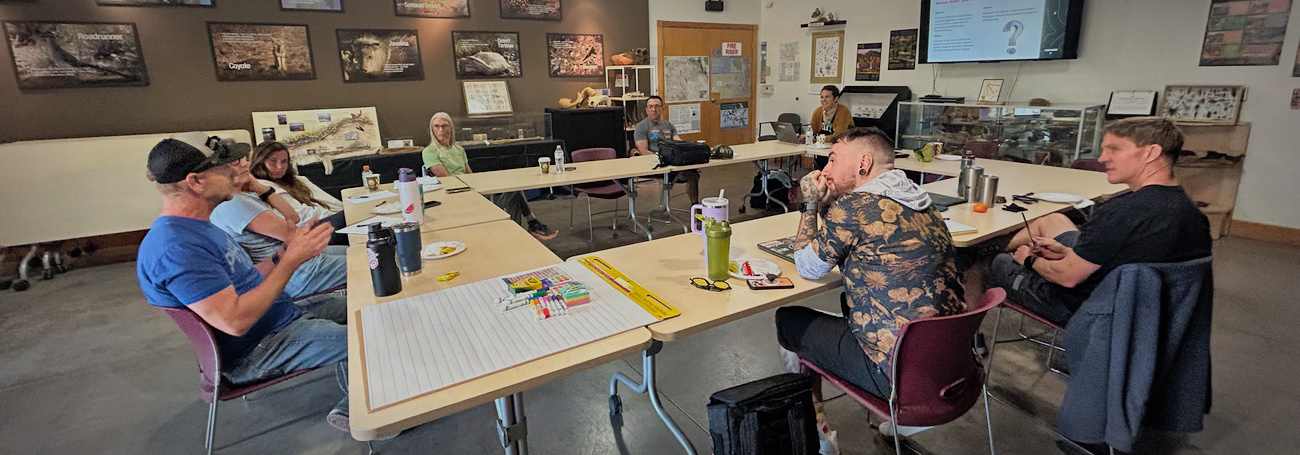 trail advocates in a group planning session