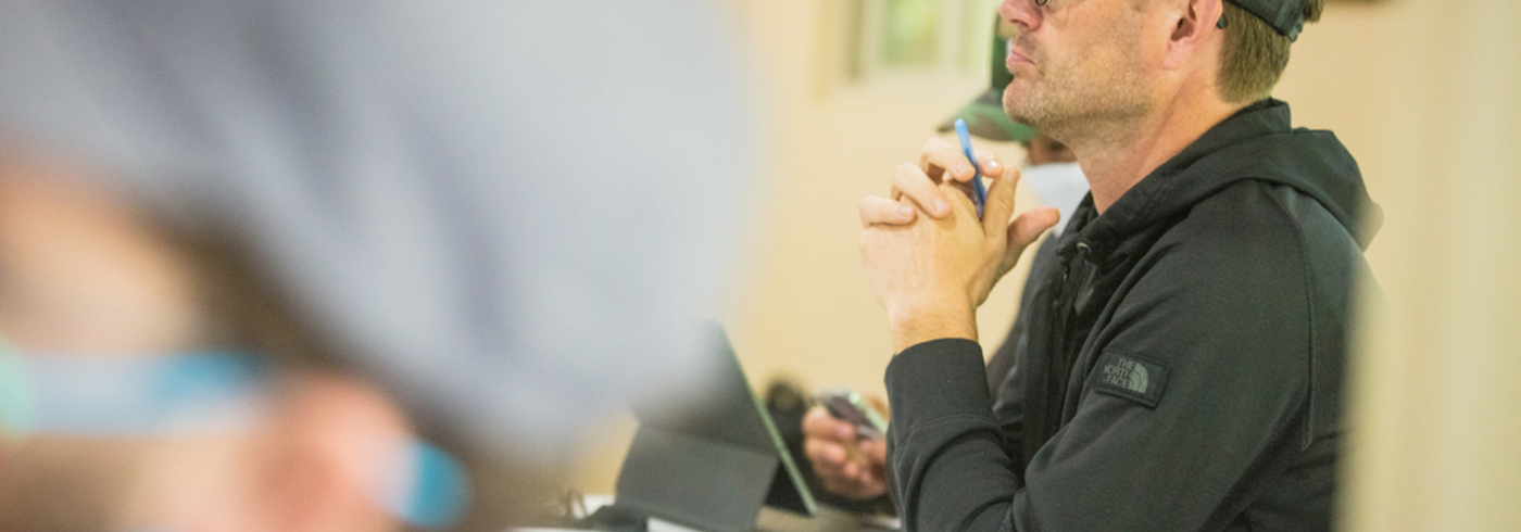 Stakeholder listening at a Trail Accelerator Workshop