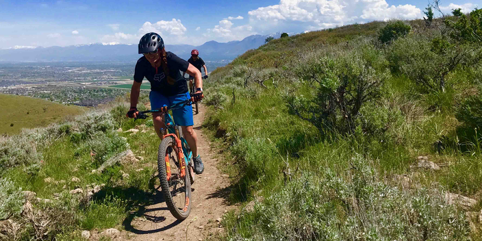 mountain bikers on BST