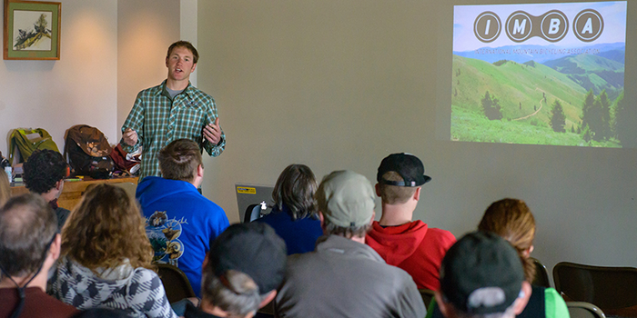 IMBA in Montana in classroom setting. 