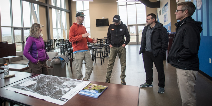 Trail Solutions team planners meeting with the local community for Cone Park Trail System.