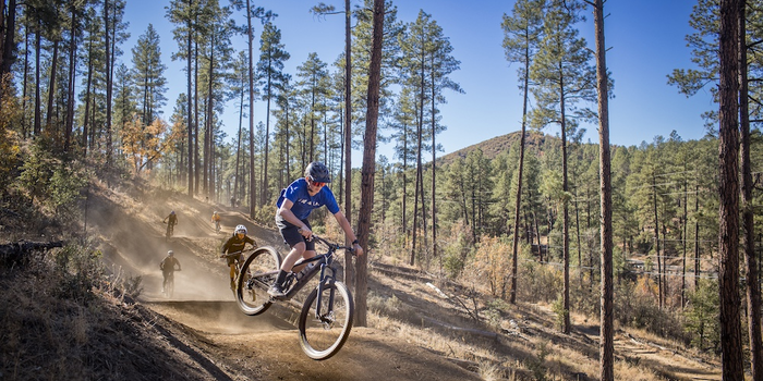 Mtb Flow Check at Prescott's Bean Peaks, built by IMBA Trail Solutions.