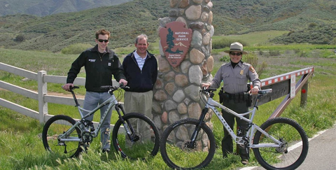 IMBA Crews demonstrating rad bikes. 