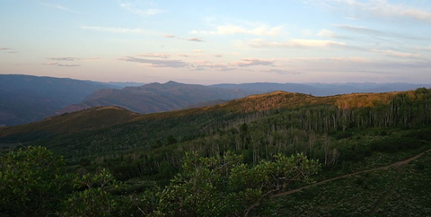 Landscape view of mountains