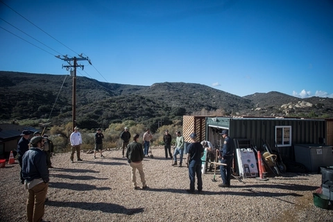 A team of volunteers gathers before a Trail Care School in Laguna Hills, CA.
