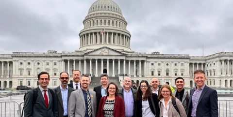 The IMBA Team in front of the Capitol in Washtington, D.C. in September of 2023.