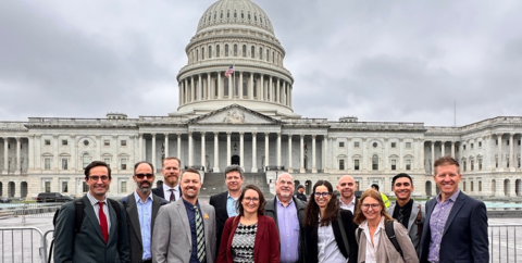 The IMBA Team in front of the Capitol in Washtington, D.C. in September of 2023.