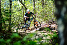 Brice Shirbach riding in Boone, NC.