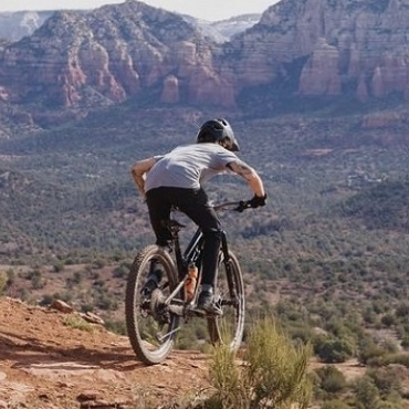 John Cox riding MTB